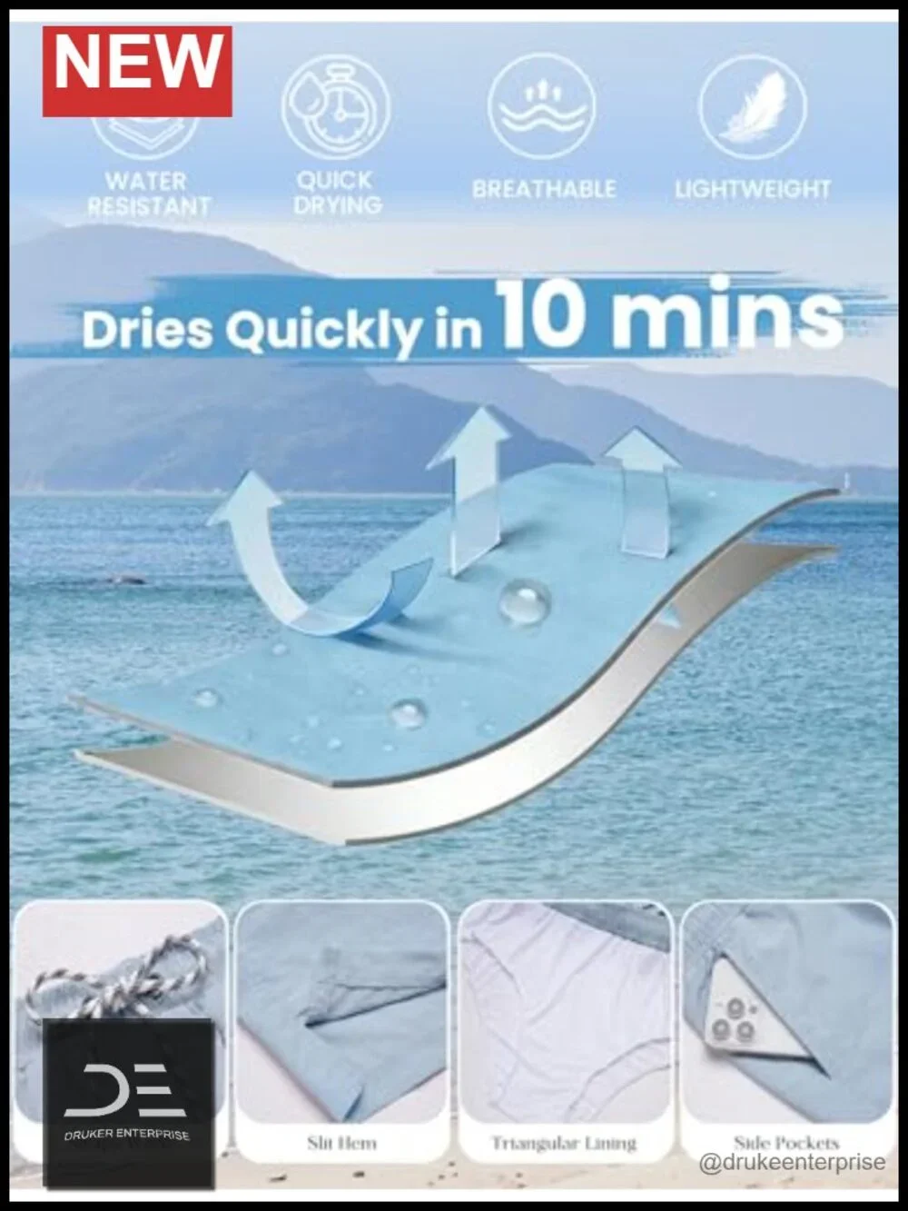 Men's Quick Dry Swim Trunks 7